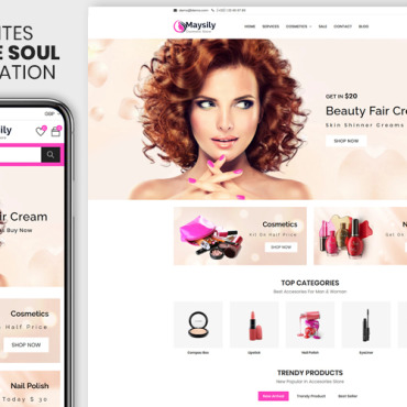 Cosmetics Responsive Shopify Themes 115843