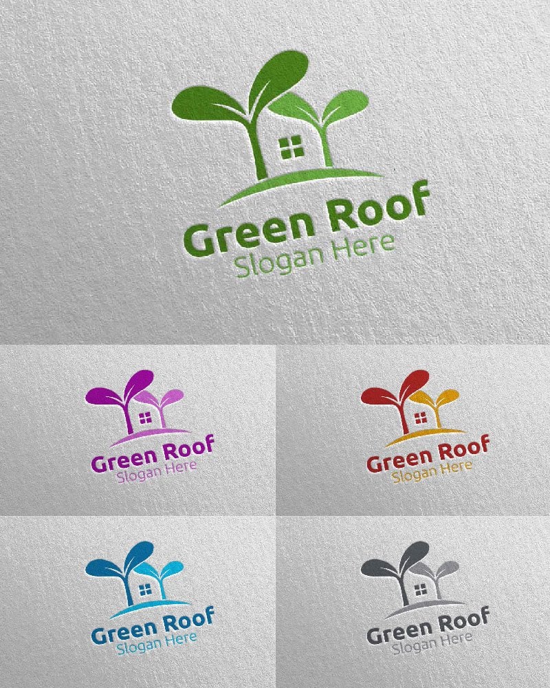 Template #115891 Roofing Logo Webdesign Template - Logo template Preview