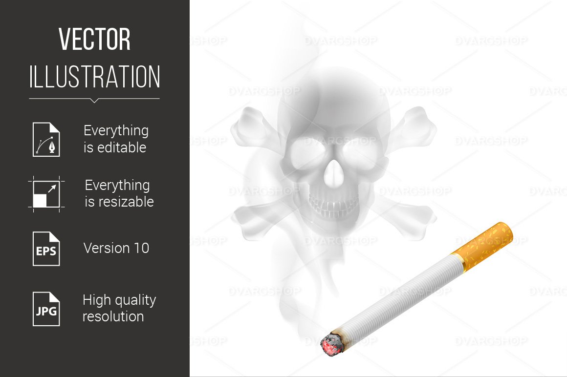 Kit Graphique #115899 Smoke Cigarette Divers Modles Web - Logo template Preview