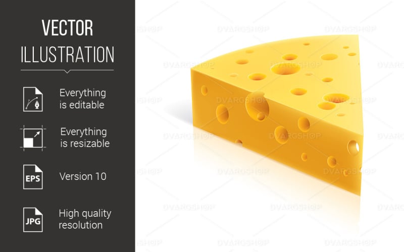 Cheese - Vector Image Vector Graphic