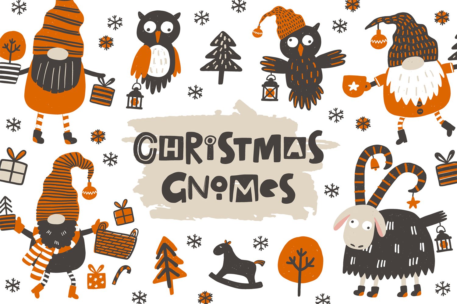 Template #115939 Yearnoelelfdecorationcartoondoodleseamless Patternchrisrmas Webdesign Template - Logo template Preview