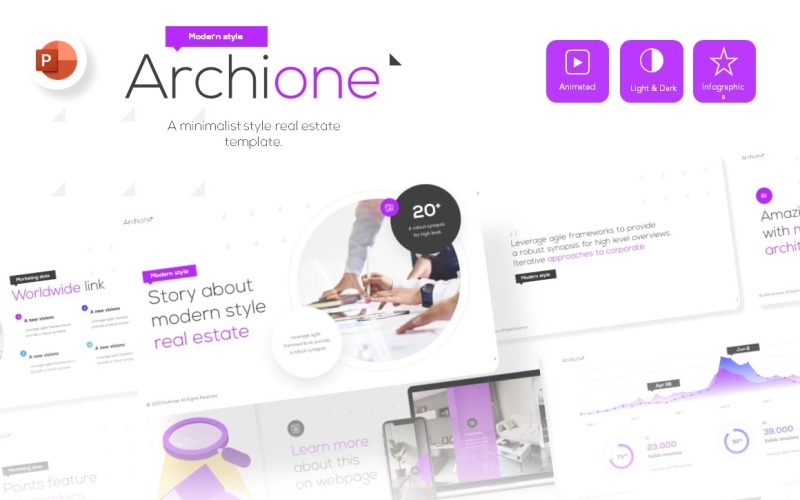 Archione Real Estate Presentation PowerPoint template PowerPoint Template