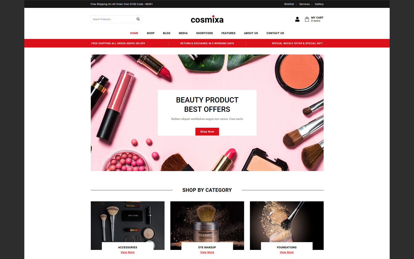Cosmixa - Multipurpose WooCommerce Theme