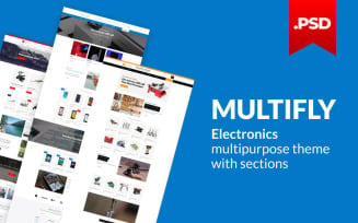 Multifly - Multipurpose Electronics Online Store PSD Template