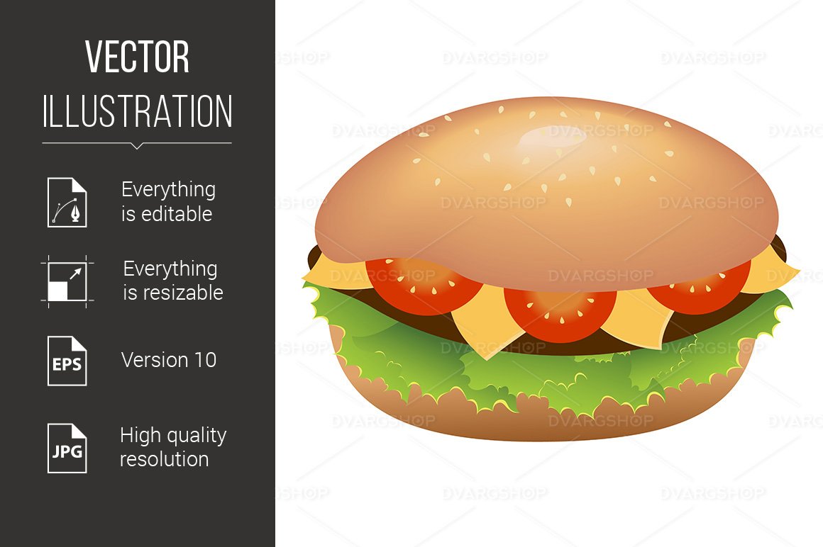 Kit Graphique #116027 Cheese Hamburger Divers Modles Web - Logo template Preview