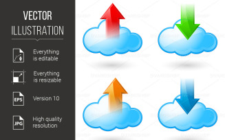Cloud Computing - Vector Image