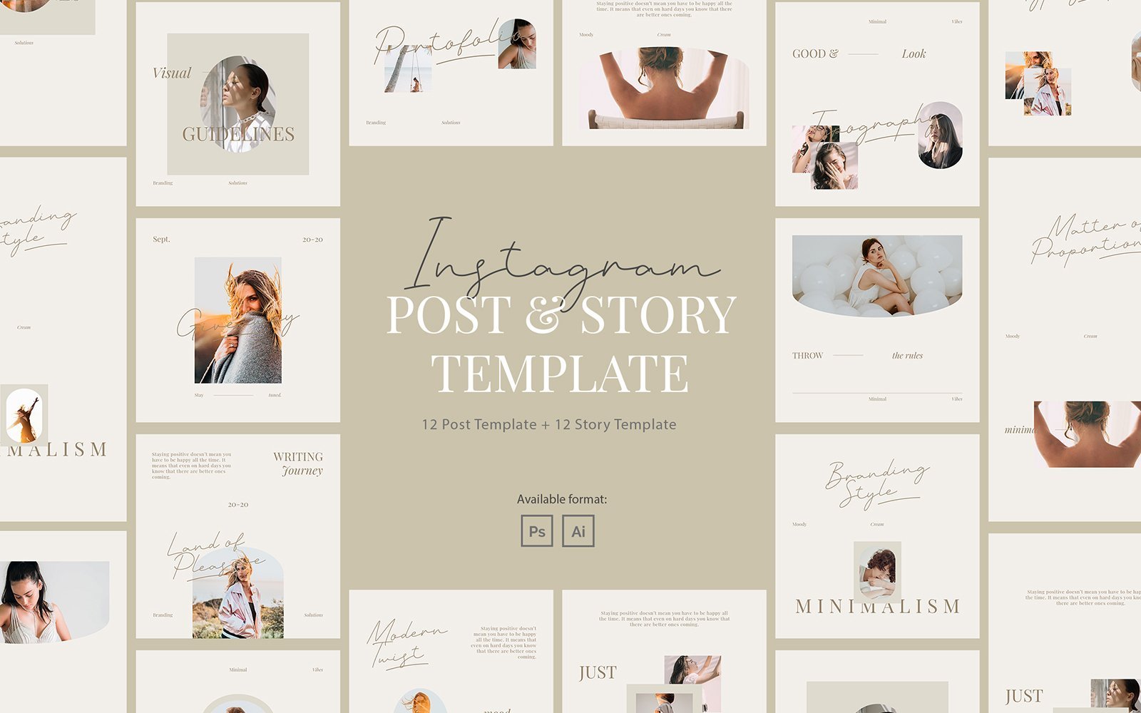 Kit Graphique #116128 Instagram De Divers Modles Web - Logo template Preview