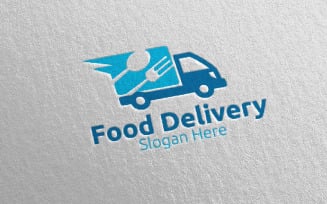 Fast Food Delivery Service 1 Logo Template