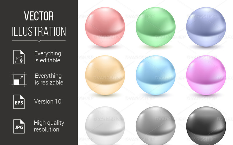 Pearls - Vector Image Vector Graphic
