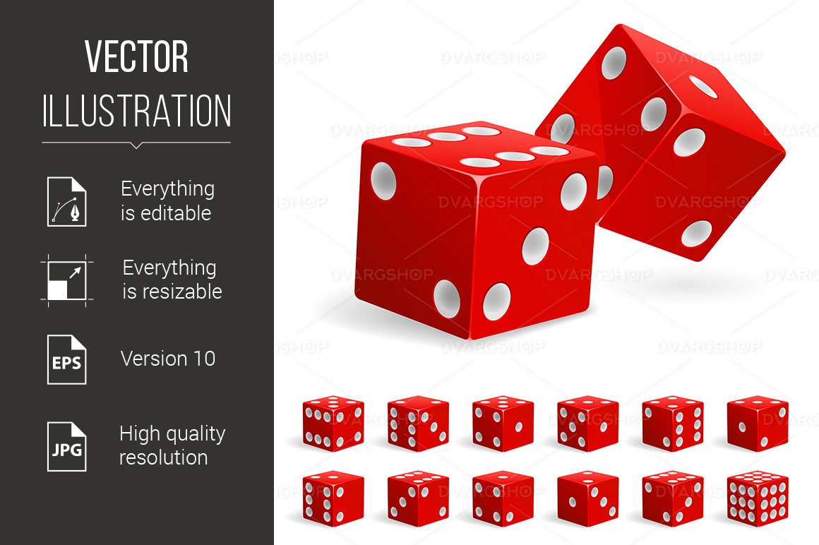 Kit Graphique #116231 Dice Red Divers Modles Web - Logo template Preview