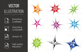 Abstract Stars - Vector Image