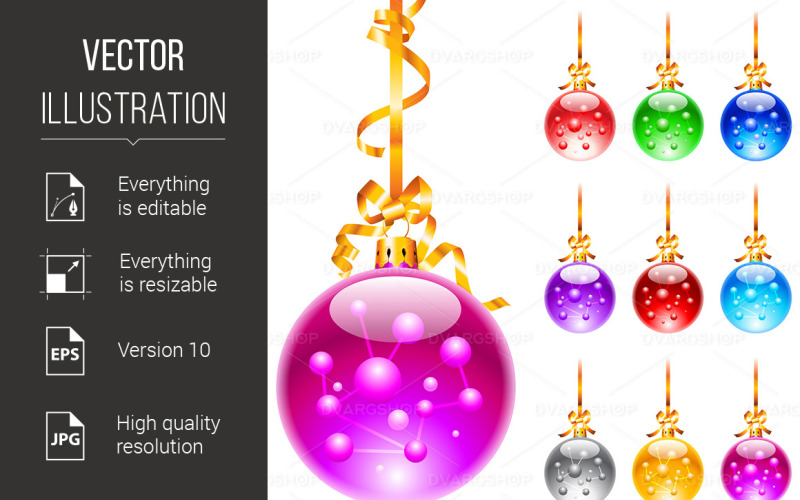 Christmas Decoration - Vector Image Vector Graphic
