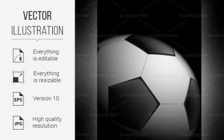 Realistic Soccer Ball - Vector Image