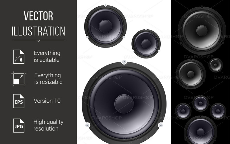 Speakers - Vector Image Vector Graphic