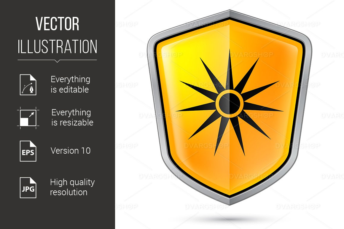 Template #116446 Shield Sign Webdesign Template - Logo template Preview