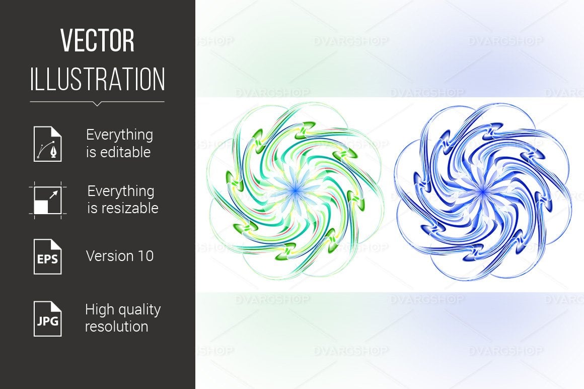 Kit Graphique #116459 Blue Vortex Divers Modles Web - Logo template Preview