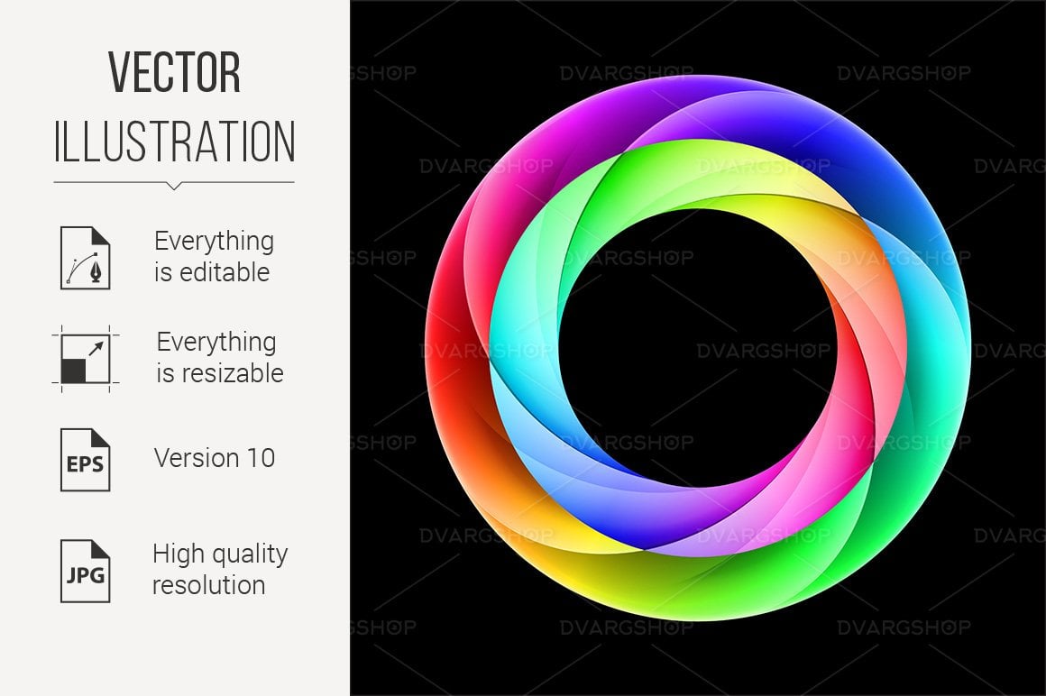 Kit Graphique #116485 Ring Colorful Divers Modles Web - Logo template Preview