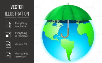 Protecting the Planet - Vector Image