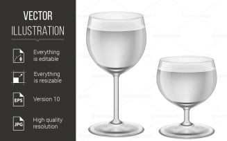 Wineglasses - Vector Image