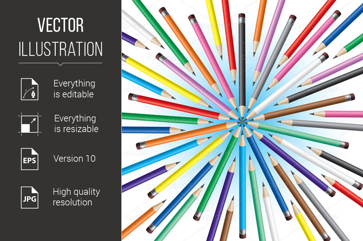 Kit Graphique #116529 Chaotic Crayons Divers Modles Web - Logo template Preview