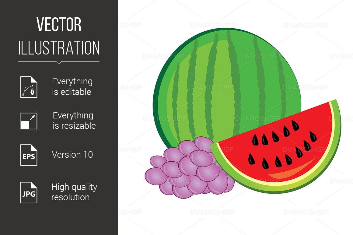 Kit Graphique #116536 Watermelon Fruit Divers Modles Web - Logo template Preview