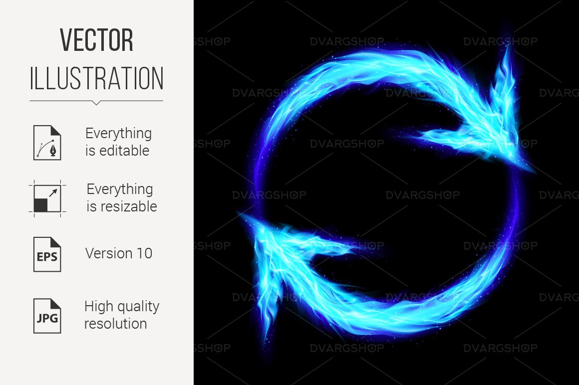 Template #116575 Blue Circular Webdesign Template - Logo template Preview