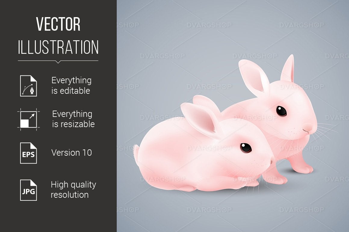 Kit Graphique #116579 Bunny Pink Divers Modles Web - Logo template Preview