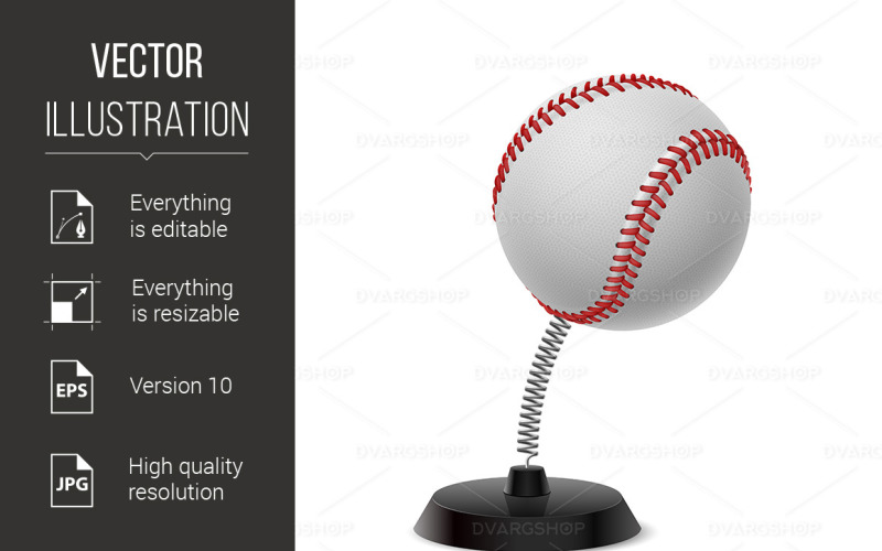 Baseball Souvenir - Vector Image Vector Graphic