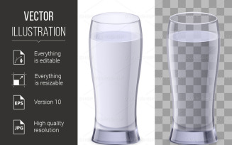 Glass of Water - Vector Image