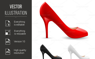 Womens Shoes - Vector Image