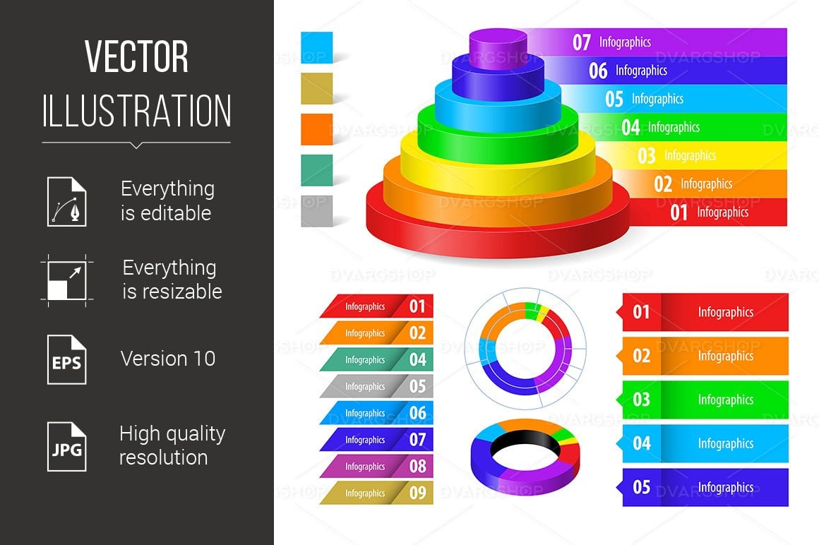 Kit Graphique #116631 Color Infographic Divers Modles Web - Logo template Preview