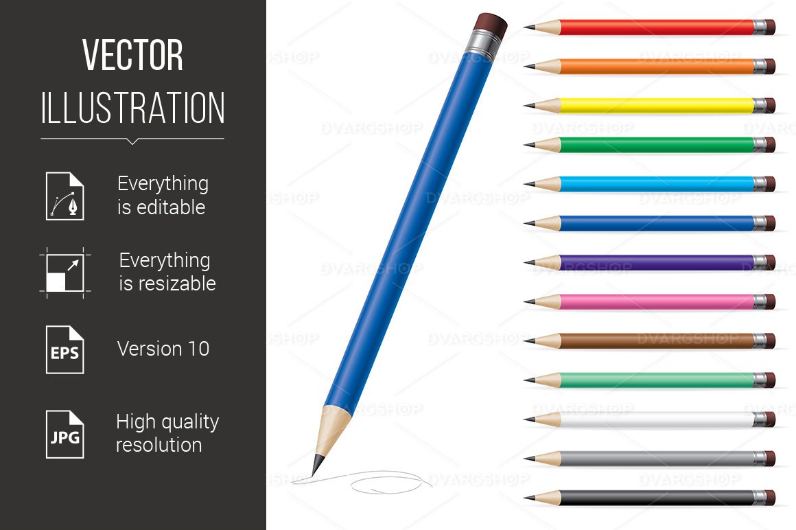 Kit Graphique #116636 Crayons Couleur Divers Modles Web - Logo template Preview