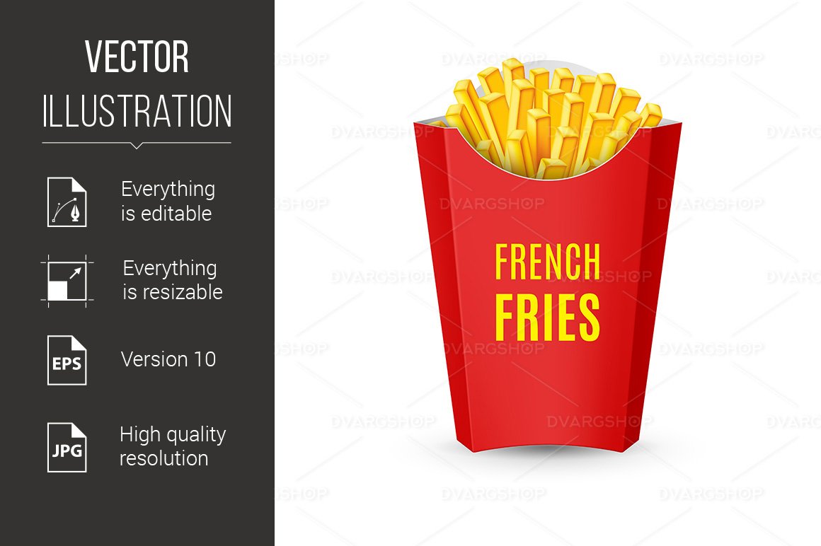 Kit Graphique #116649 French Fries Divers Modles Web - Logo template Preview
