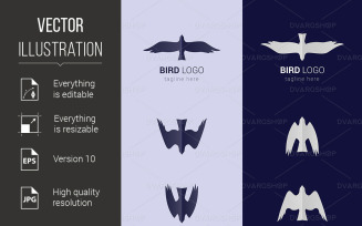 Bird Emblem - Vector Image