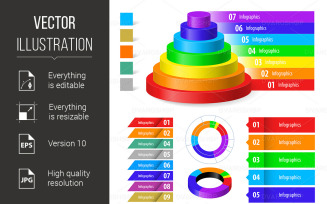 Color Infographic - Vector Image