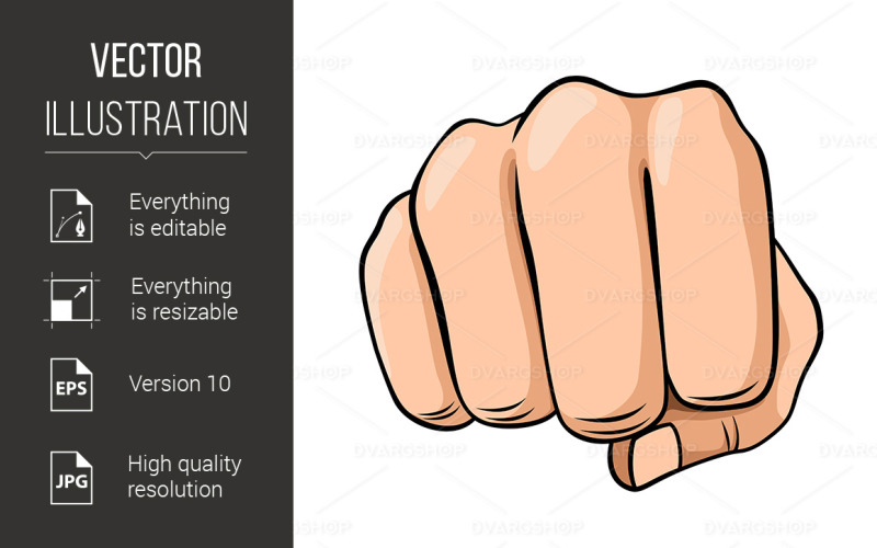 Fist - Vector Image Vector Graphic
