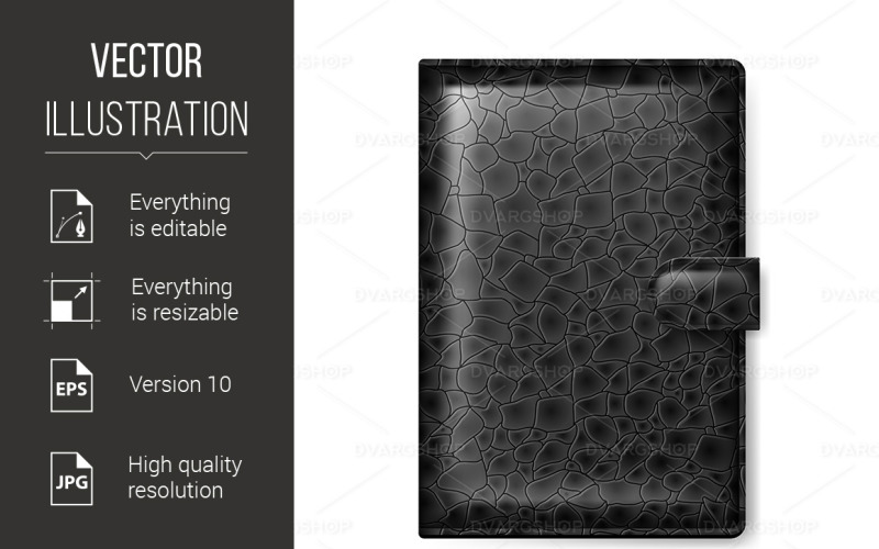 Leather Wallet - Vector Image Vector Graphic