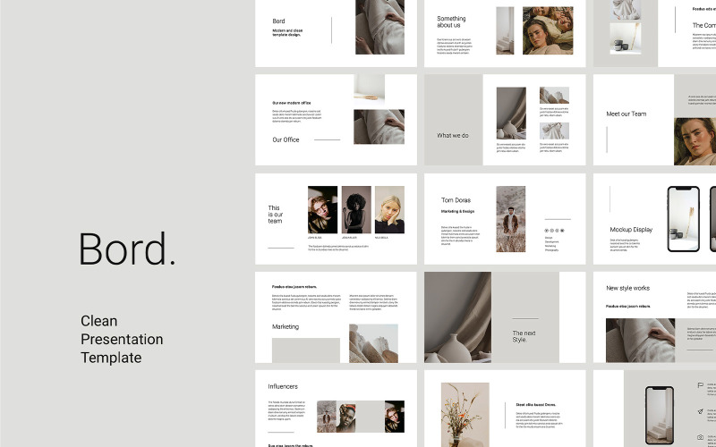 BORD Presentation PowerPoint template PowerPoint Template