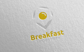 Breakfast Fast Food Delivery 9 Logo Template