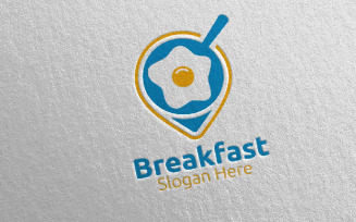 Fast Food Breakfast Delivery 14 Logo Template