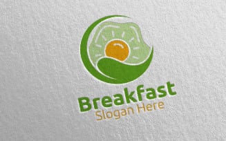 Fast Food Breakfast Delivery 21 Logo Template