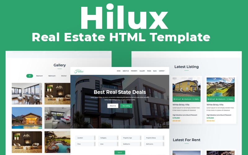 Responzivní Šablona webových stránek "Hilux - Real Estate Multipurpose HTML" #116745