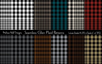 Seamless Glen Plaids Pattern