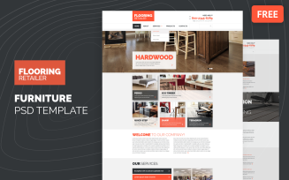 Flooring - Furniture Responsive Clean Free PSD Template