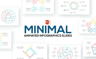 Minimal Animated Infographics Presentations PowerPoint template