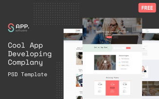 Sapp Software - Cool App Developing Complany Multipage Free PSD Template