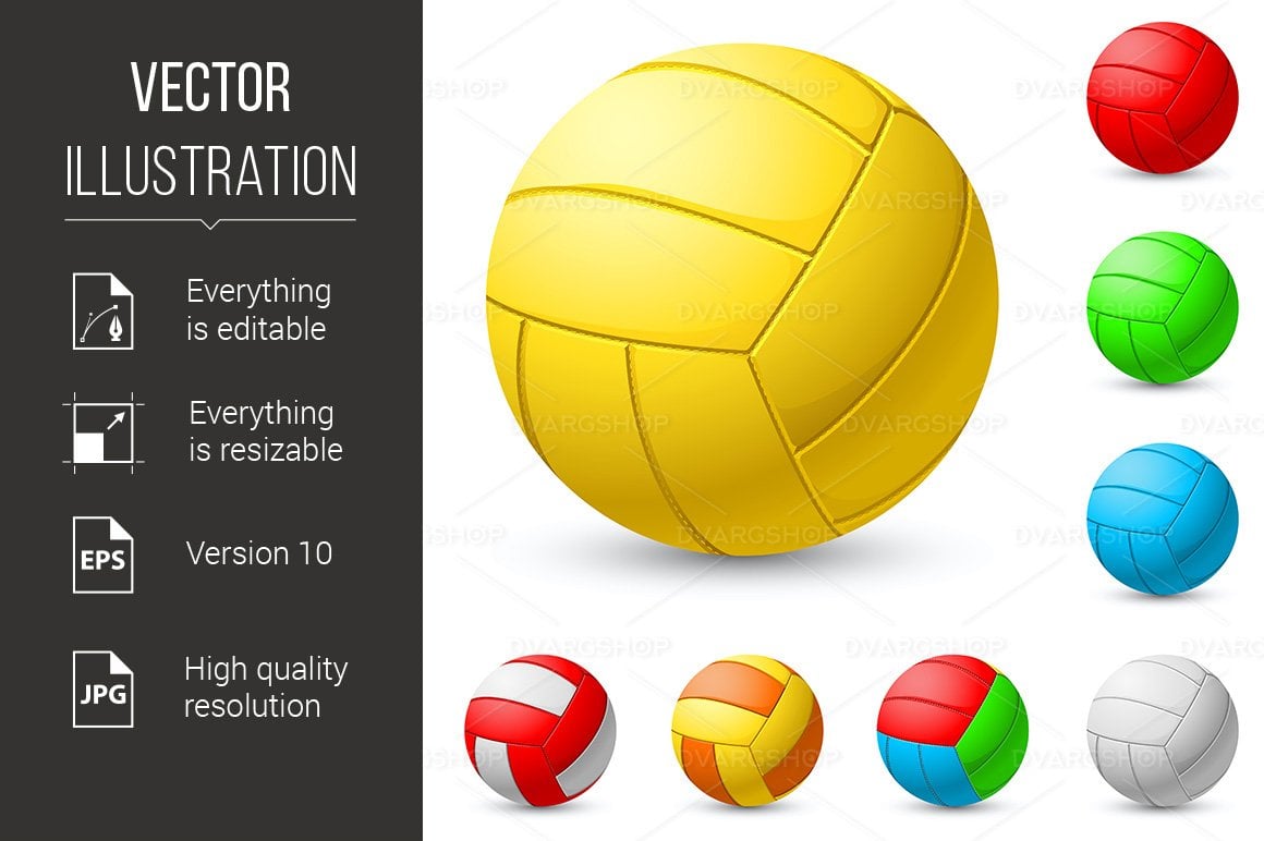 Kit Graphique #116950 Volleyball Realistic Divers Modles Web - Logo template Preview