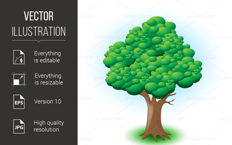 Big Tree - Vector Image Vector Graphic