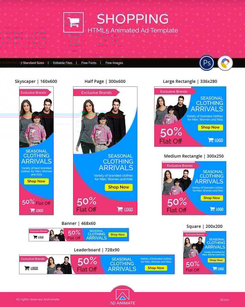 Shopping - Designs Animated Banner #117008