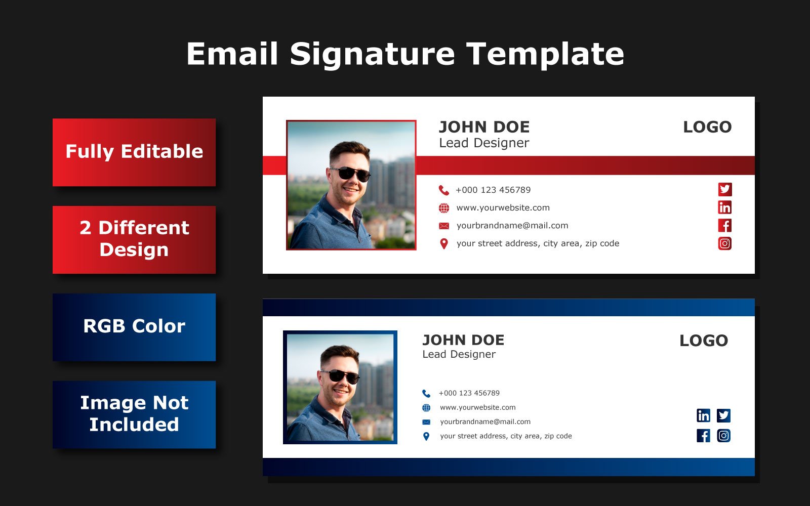 Template #117121 Email Signatures Webdesign Template - Logo template Preview